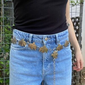 Silver Bird Motif Belt